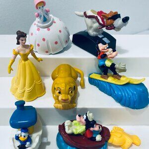 Lot of 7 VNTG 1990's Burger King Kids Meal Action Toys, No Duplicates, VGUC